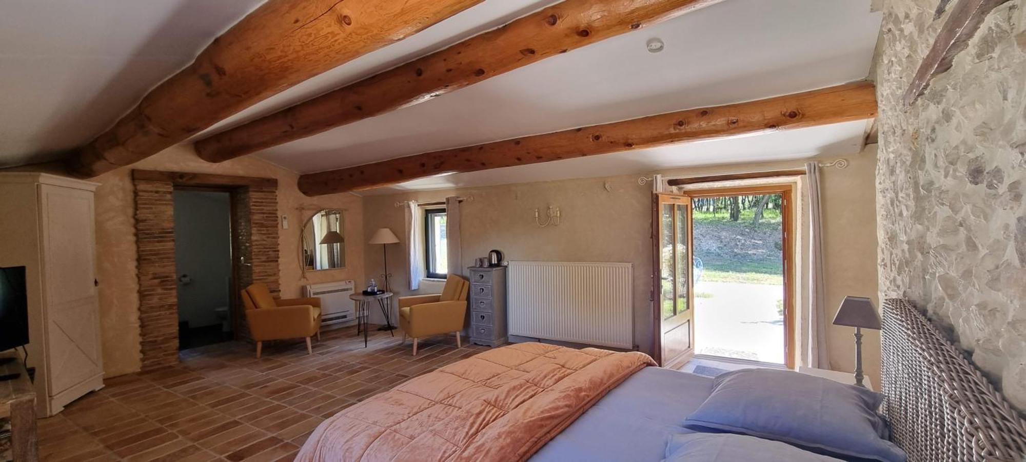 Bed and Breakfast Mas De La Lance Roche-Saint-Secret Экстерьер фото